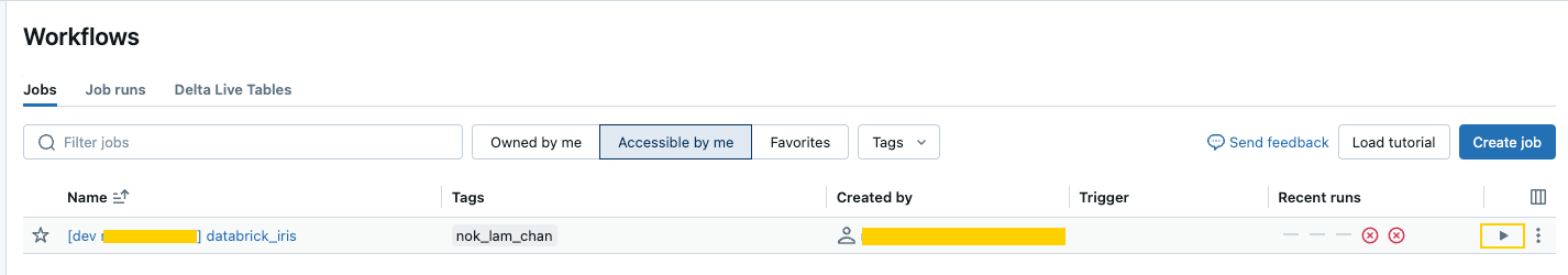 Run deployed Databricks Job with Databricks UI