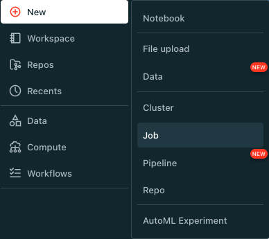 Create Databricks job