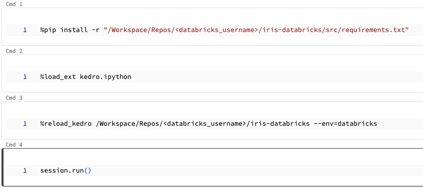 Databricks completed notebook