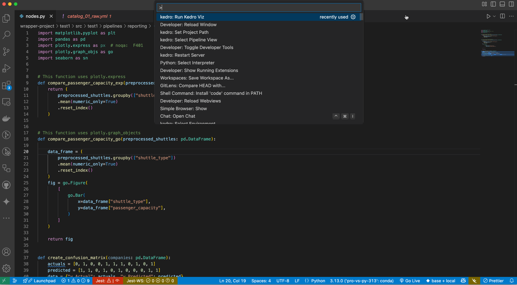 navigation to dataset